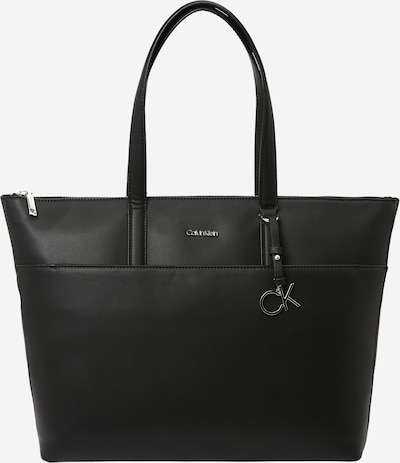 Calvin Klein Nakupovalna torba 'Must' | črna / srebrna barva, Prikaz izdelka