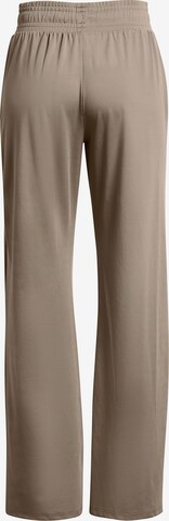 UNDER ARMOUR Skinny Workout Pants 'Motion Open Hem' in Brown