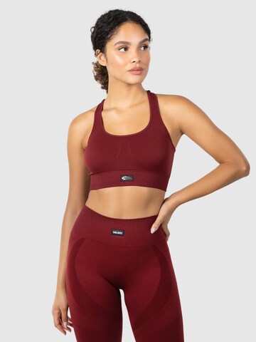 Bustier Soutien-gorge de sport 'Pia' Smilodox en rouge : devant