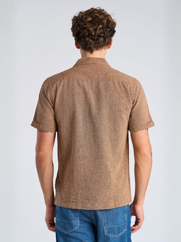 Lindbergh Regular fit Overhemd in Bruin