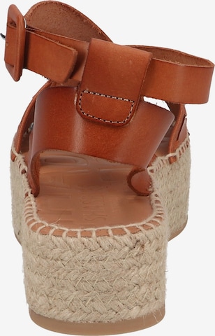 Sandalo con cinturino di SHABBIES AMSTERDAM in marrone