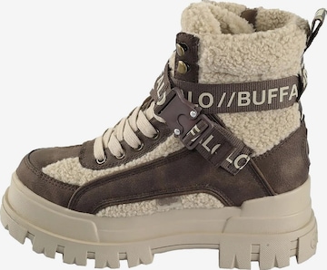 BUFFALO Schnürstiefelette 'Aspha Com1' in Braun: Vorderseite