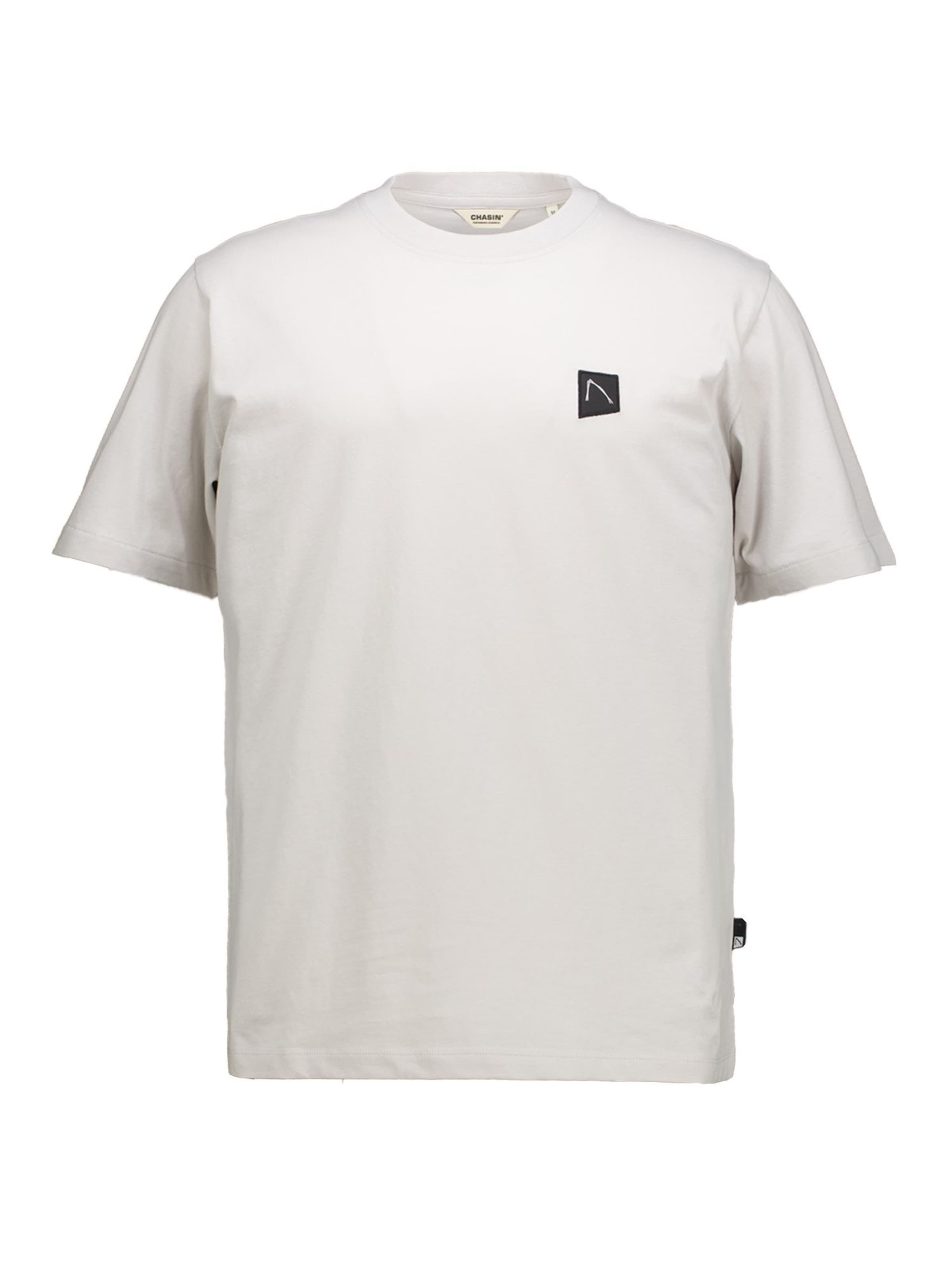 CHASIN' Shirt 'Motan' in L in de kleur Lichtgrijs / Donkergrijs / Zwart, Productweergave