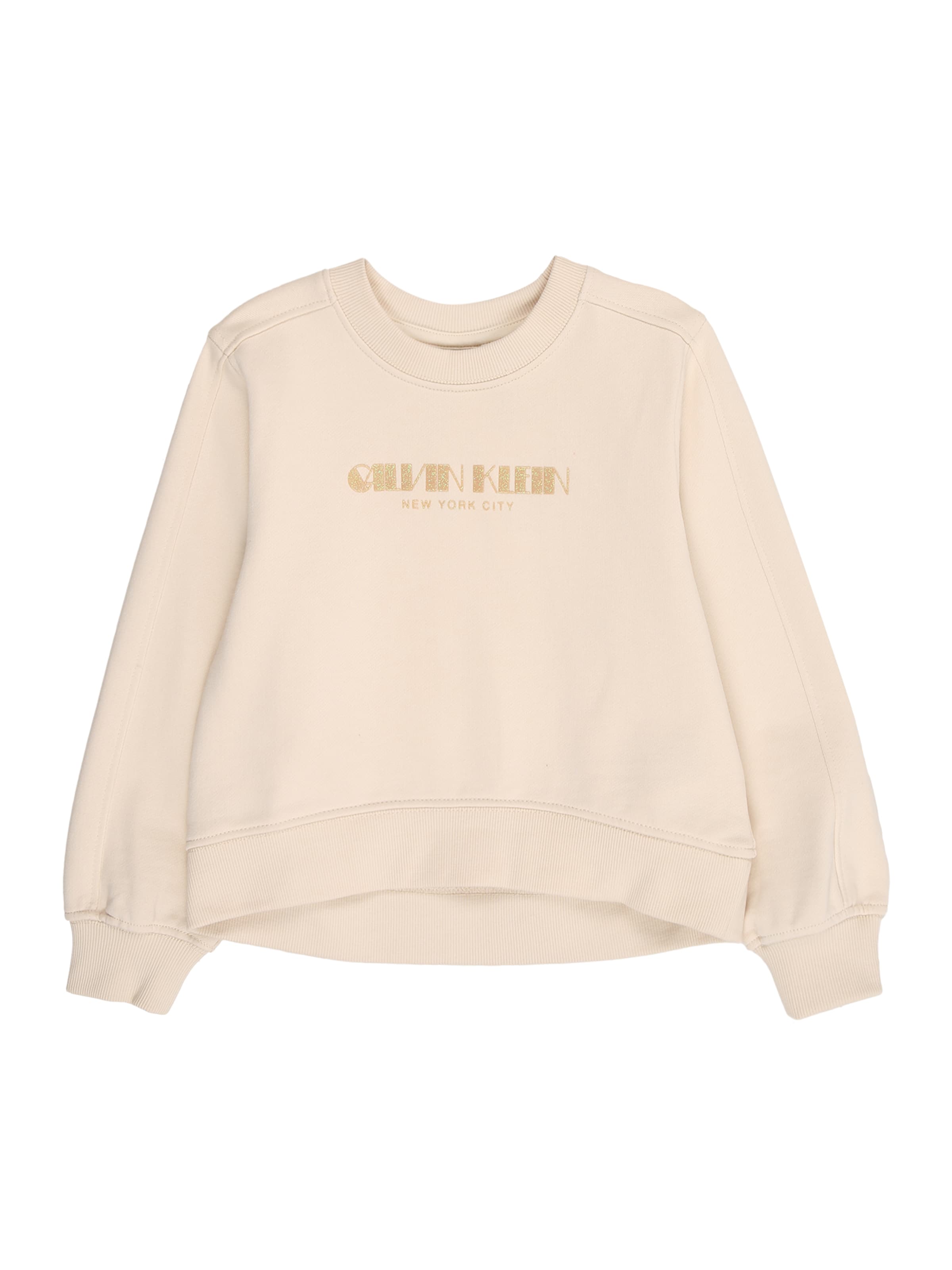 Calvin Klein Jeans Sweatshirt i beige: forside