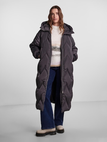 PIECES Winter Jacket 'Jocelyn' in Grey