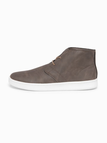Ombre Sneakers hoog in Bruin