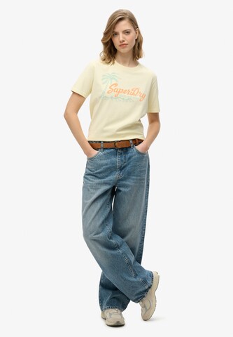 T-shirt 'Lo-Fi' Superdry en jaune