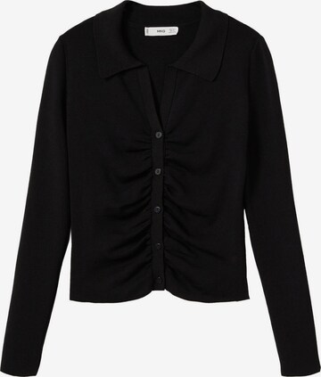 Cardigan 'ISOTE' MANGO en noir : devant