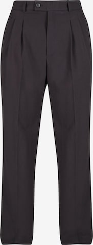 Urban Classics Boot cut Pants in Black: front