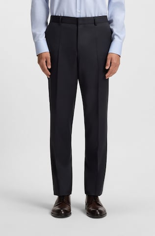 BOSS Regular Chino Pants in Black: front