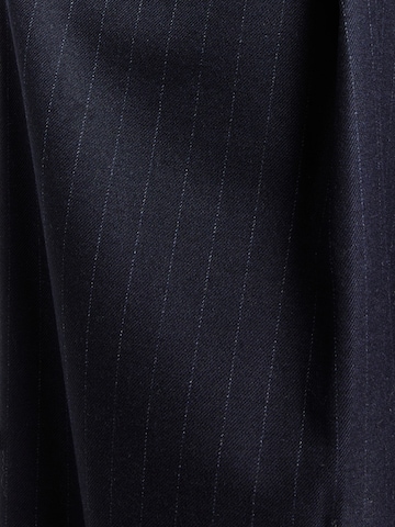 WEEKDAY Zvonové kalhoty Kalhoty se sklady v pase 'Ivan' – modrá