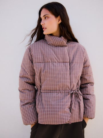 Bershka Between-season jacket in Red: side