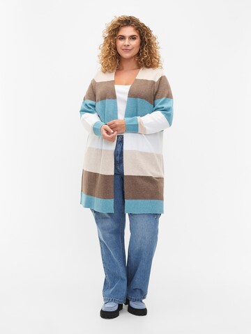 Zizzi Knit Cardigan 'SUNNY' in Blue