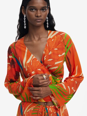 Camicia da donna di Desigual in arancione