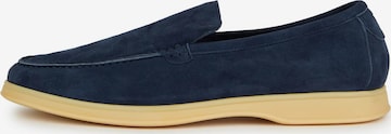 Boggi Milano Mocassins in Blauw: voorkant