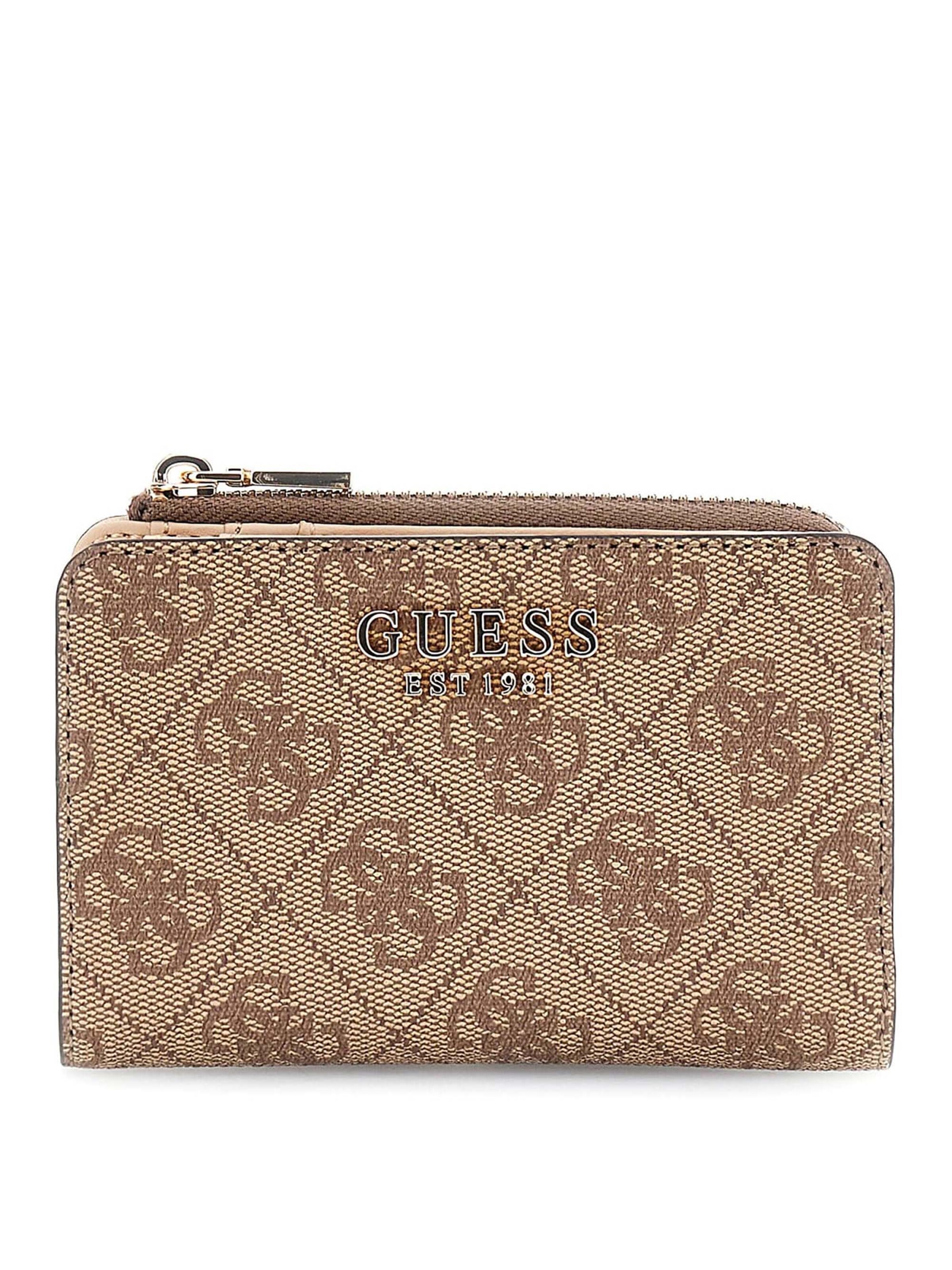 Porte-monnaies 'Laurel Ii Slg' GUESS en beige : devant