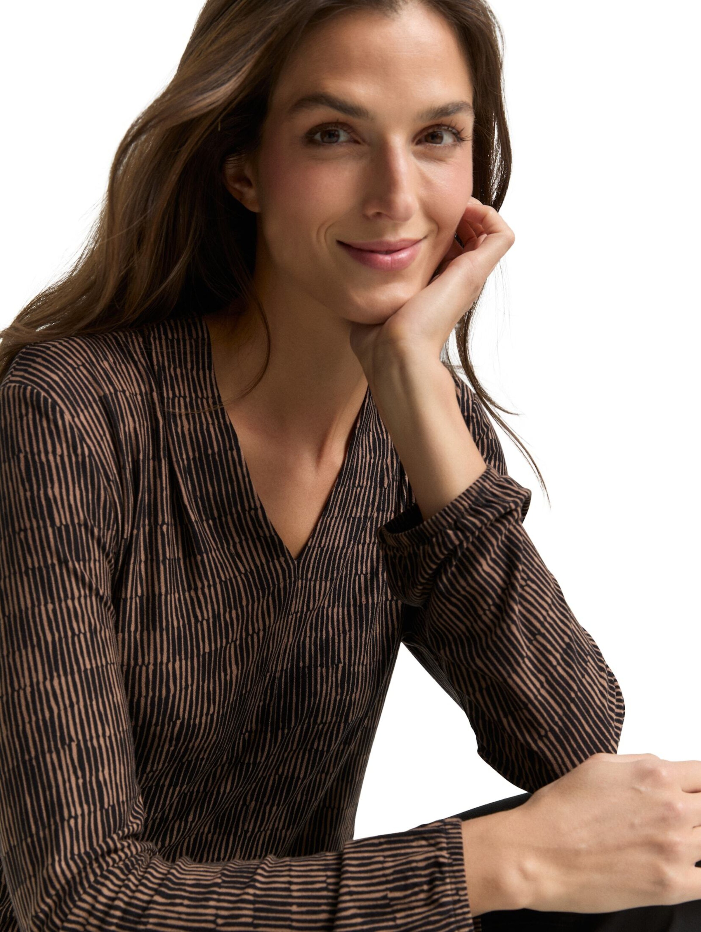 TOM TAILOR Shirt in Bruin