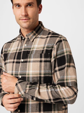 !Solid - Regular Fit Camisa 'Craig' em castanho