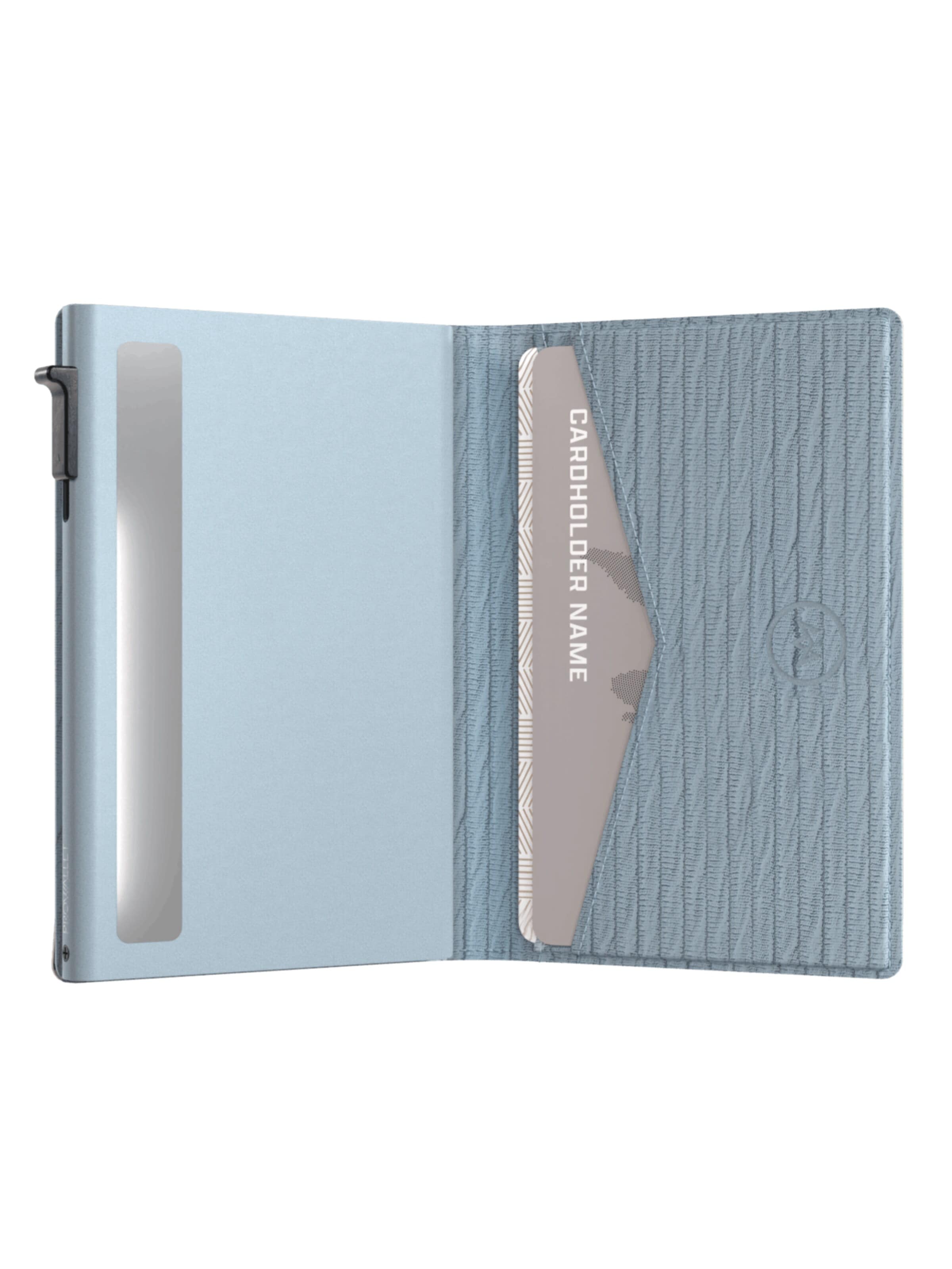 Porte-monnaies 'Pasjeshouder Slim Ripple' Prowallet en bleu