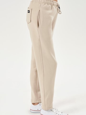 LOUIS LECLER Slimfit Broek 'Elise' in Beige