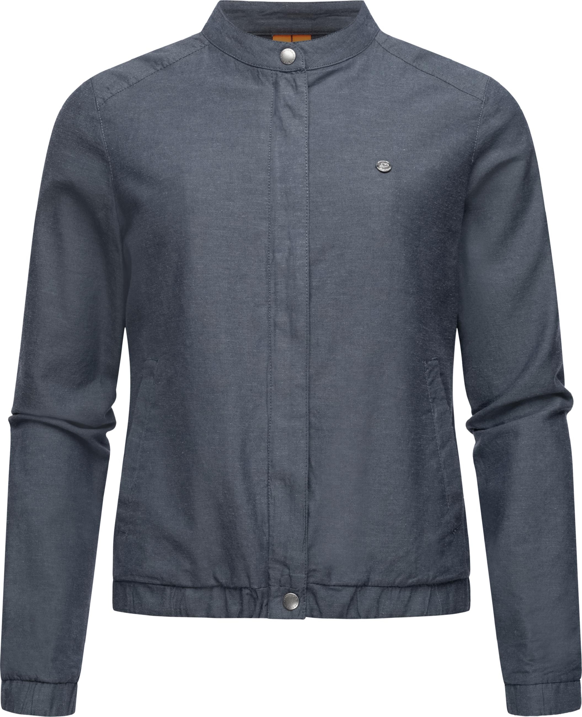 Ragwear Between-Season Jacket 'Malawi' in Blue: front
