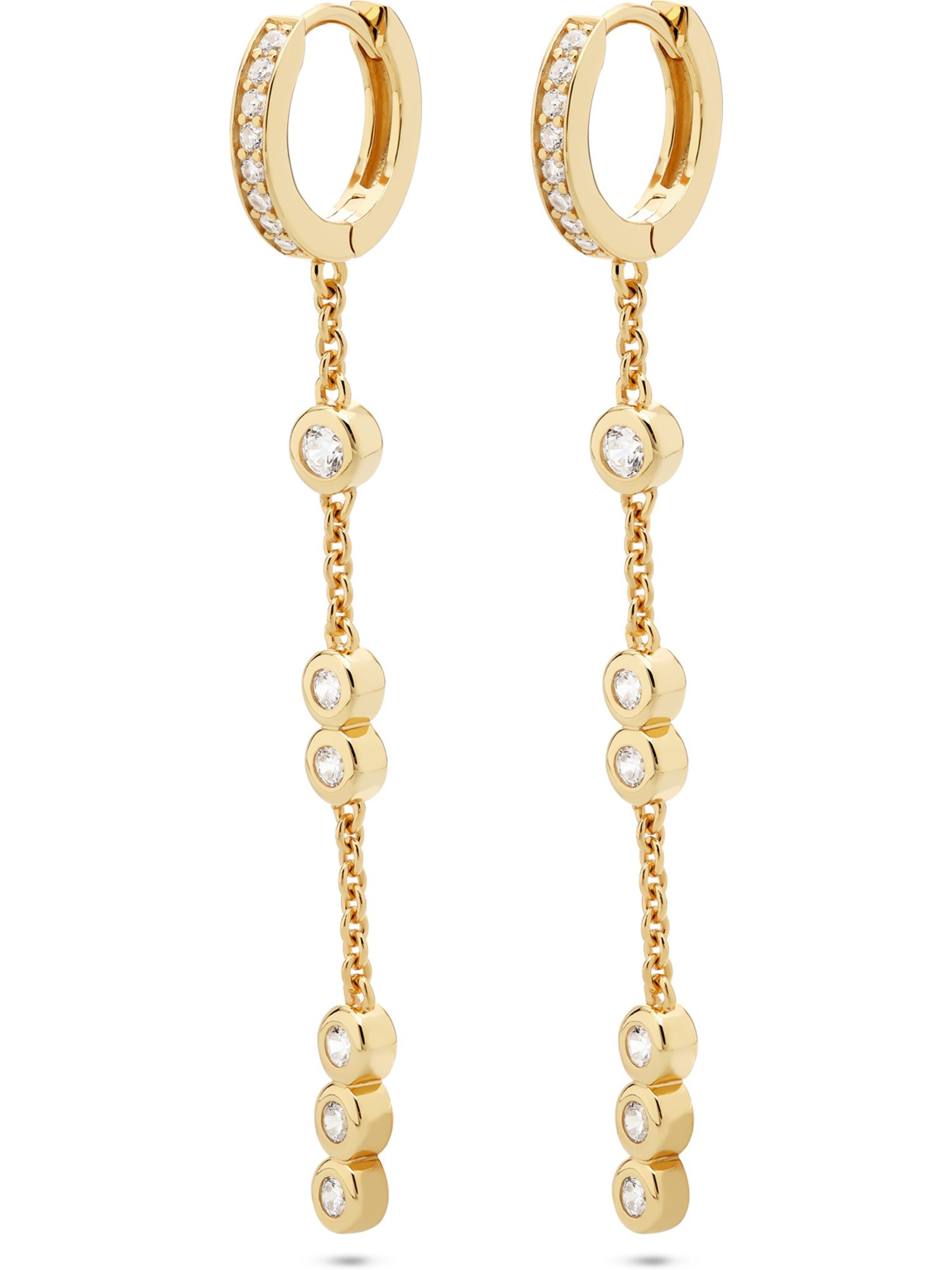 JETTE Ohrringe in Gelb: Vorderseite