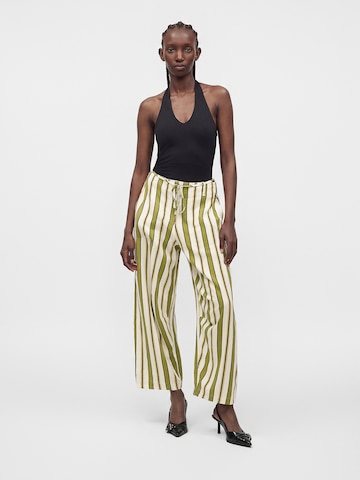 TOPSHOP Wide leg Pants 'CLEO' in Green
