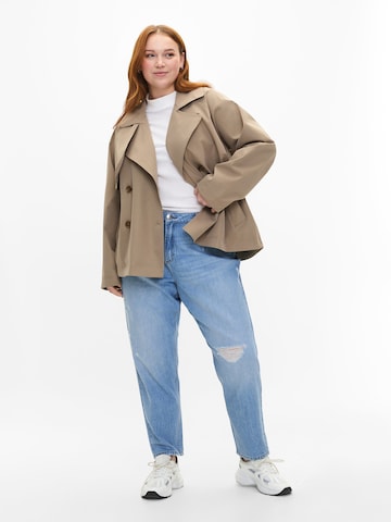 Zizzi Between-Season Jacket 'LENNIE' in Beige