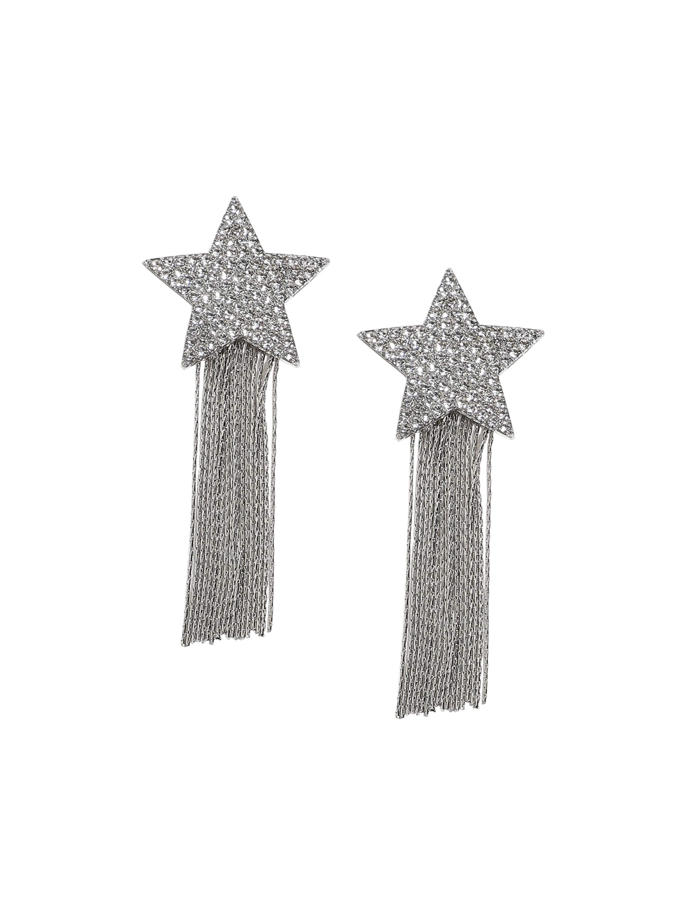 SOHI Náušnice - Strieborná: predná strana