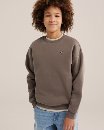 WE Fashion Sweatshirt i grå: framsida