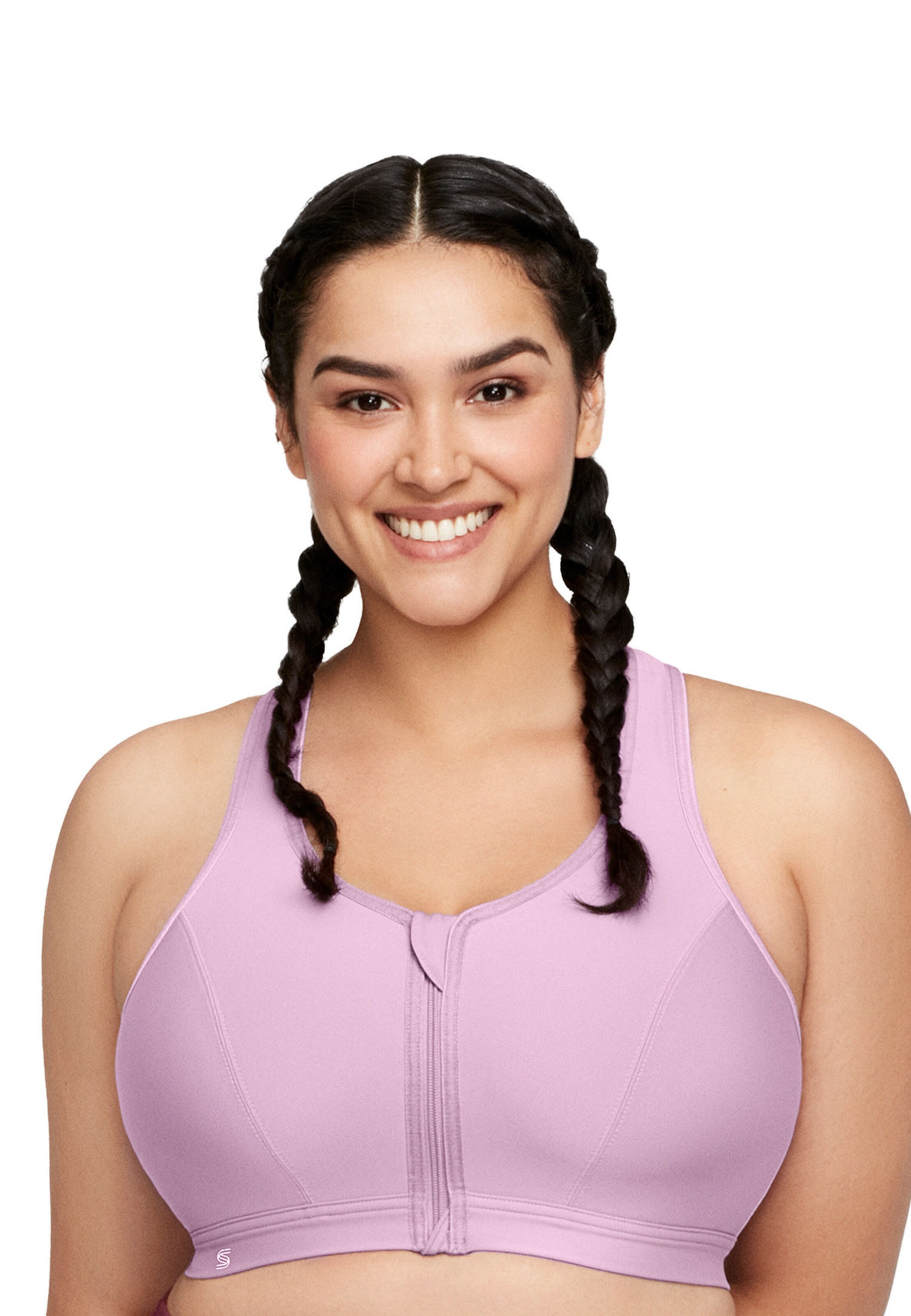 GLAMORISE Bralette Bra in Purple: front