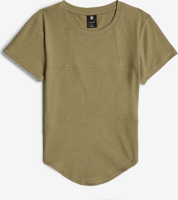 T-shirt 'Corset' G-STAR en vert : devant