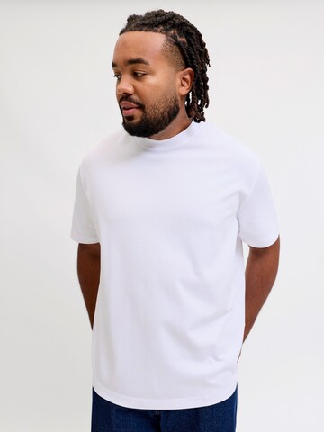 Jack & Jones Plus Shirt 'JJEBarron' in White