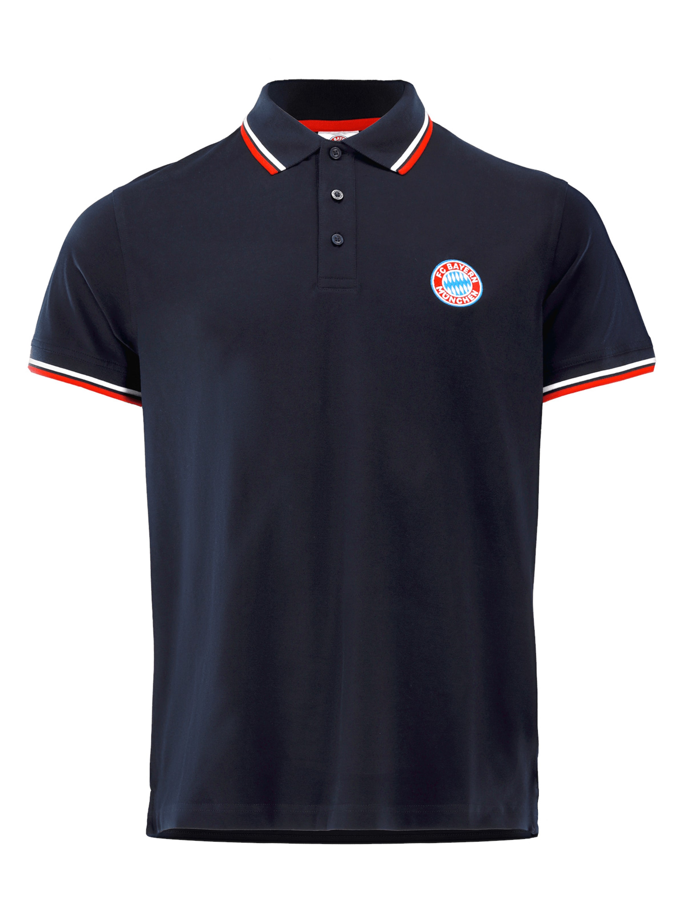 FC BAYERN MÜNCHEN Poloshirt 'Essential' in Blau: Vorderseite