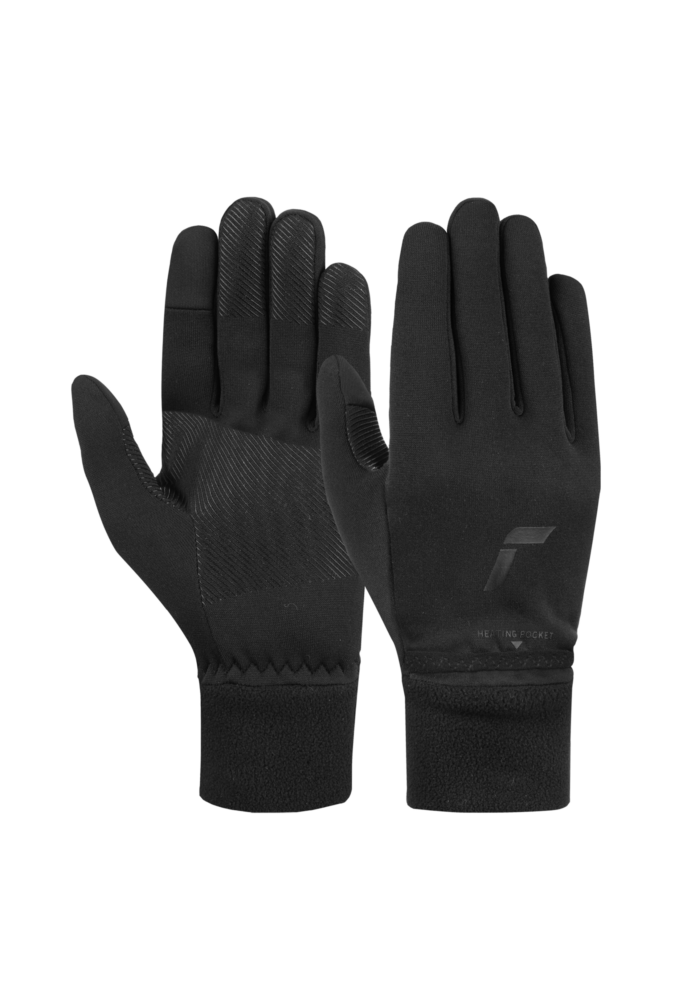 REUSCH Vingerhandschoenen 'Heat Liner TOUCH-TEC™' in Zwart: voorkant