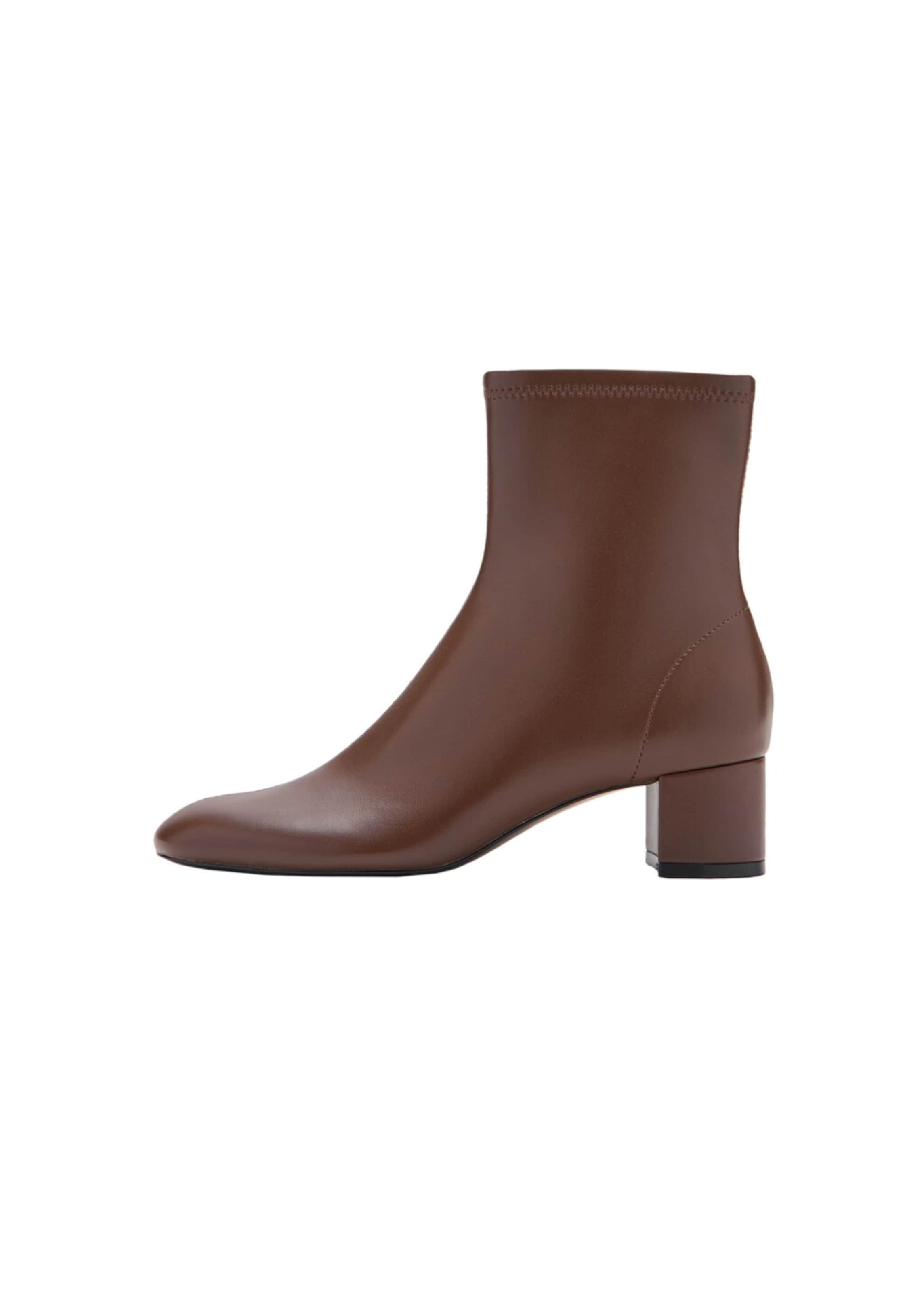 MANGO Ankle Boots 'Eril' in Brown: front