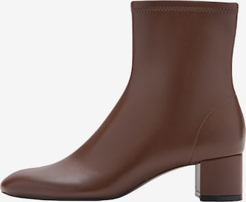 MANGO Ankle Boots 'Eril' in Brown: front