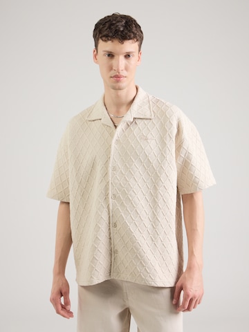 Pegador Comfort Fit Skjorta 'Jovren' i beige: framsida