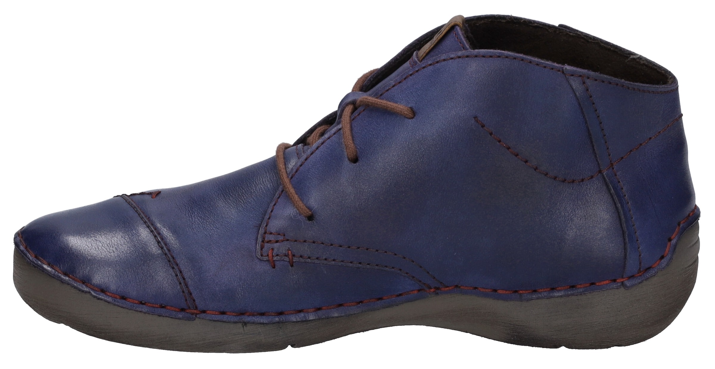 JOSEF SEIBEL Lace-Up Ankle Boots 'Fergey 18' in Purple: front