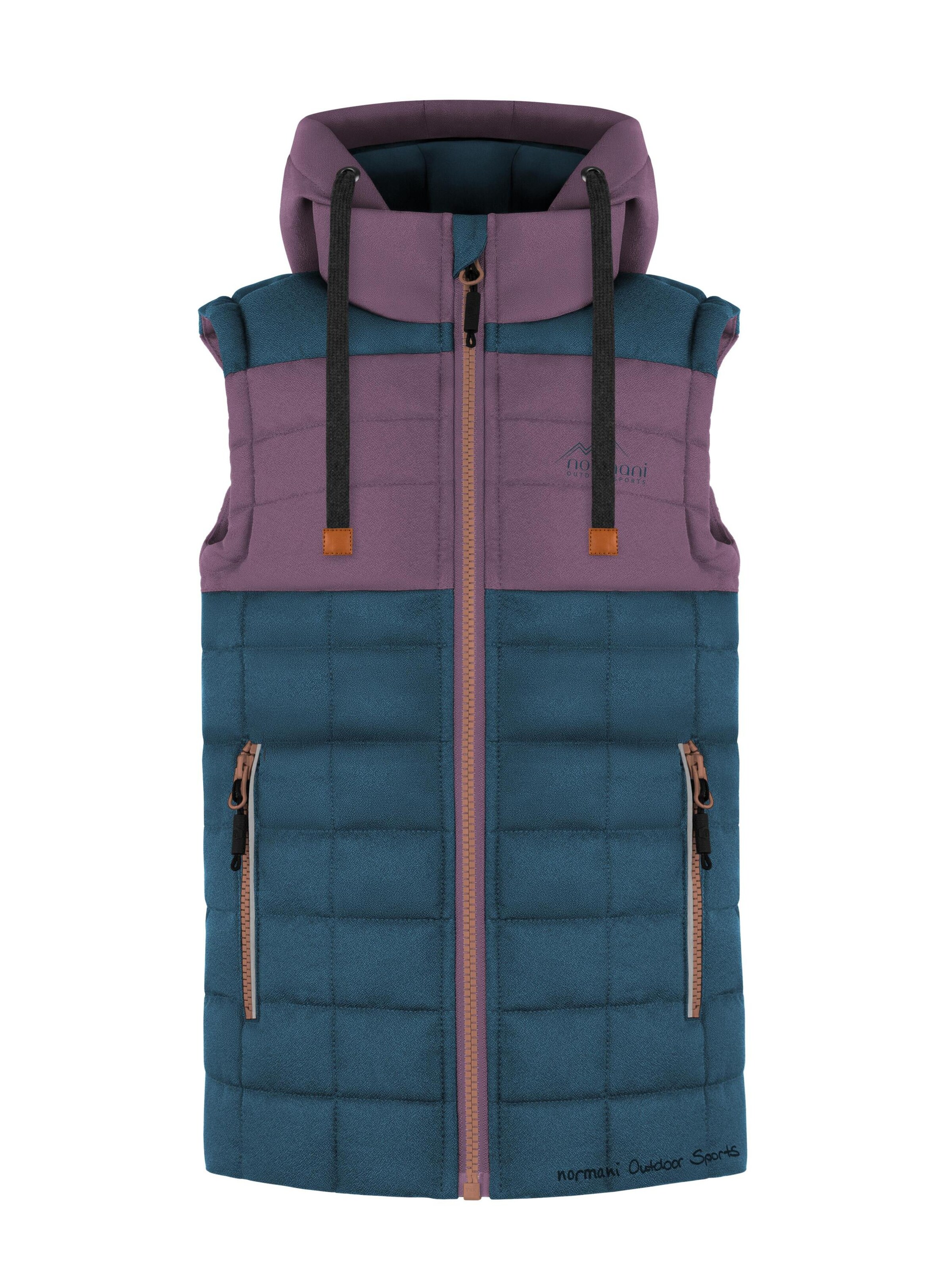 normani Weste 'Larvik' in Lila: Vorderseite