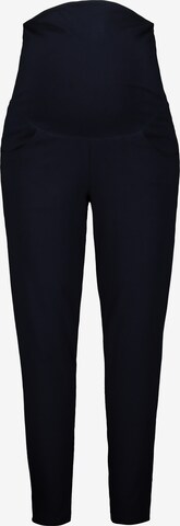 Ulla Popken Skinny Broek in Blauw: voorkant