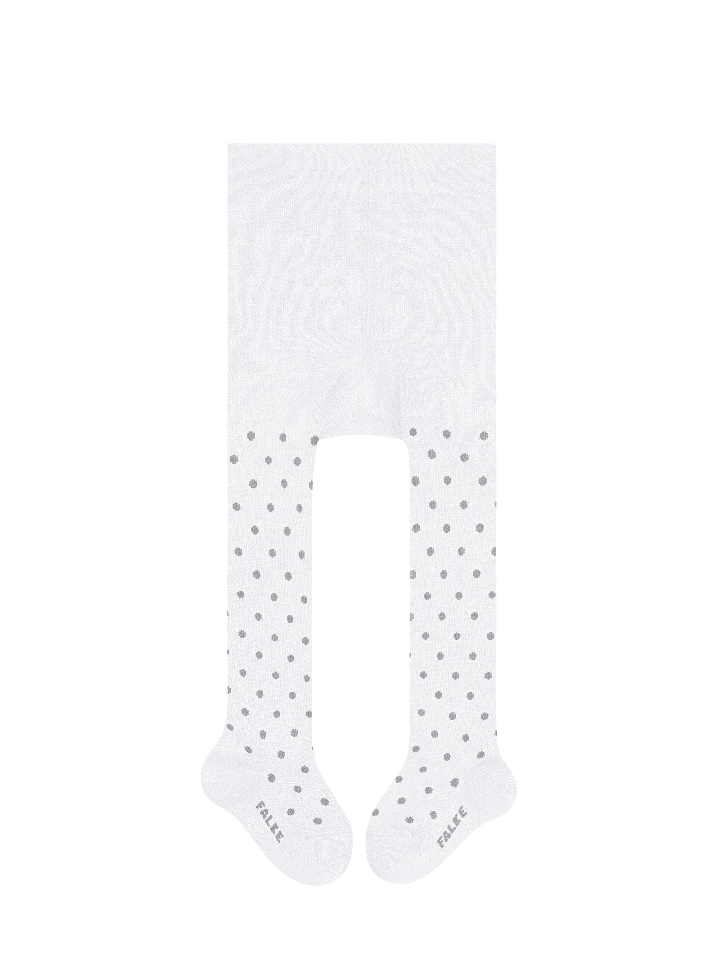 FALKE Tights 'Little Dot' in White: front