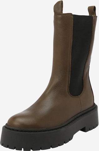 Bianco Chelsea Boots 'Deb' in Green: front