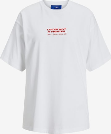 Tricou 'JXValentine' de la JJXX pe alb: față