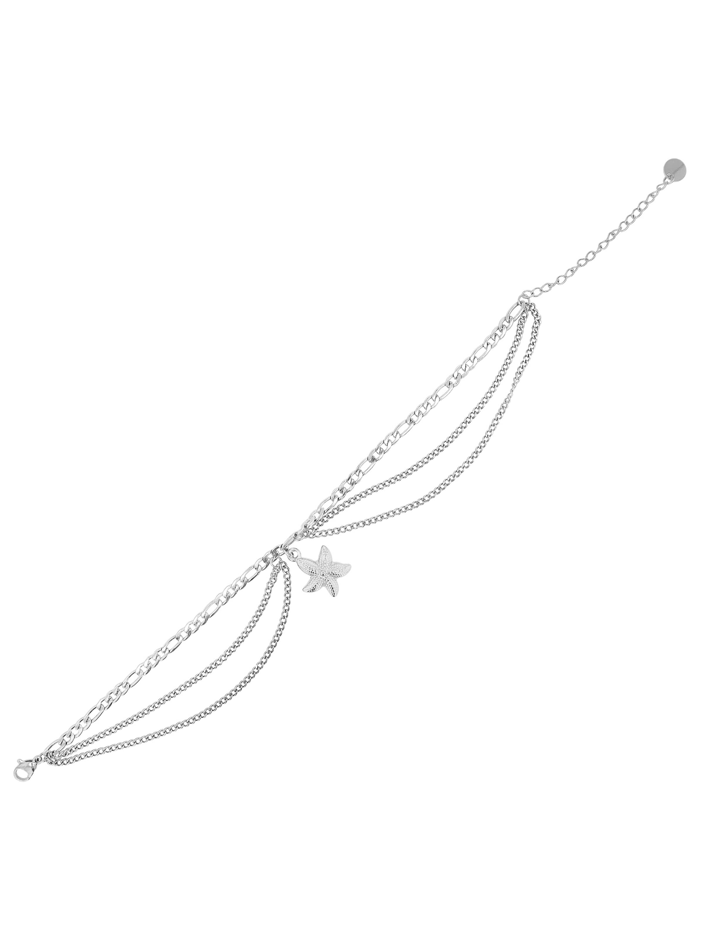 Akzent Fußschmuck 'Dyre, langlebig'‌‌‌‌‌‌‌‌ in Silber