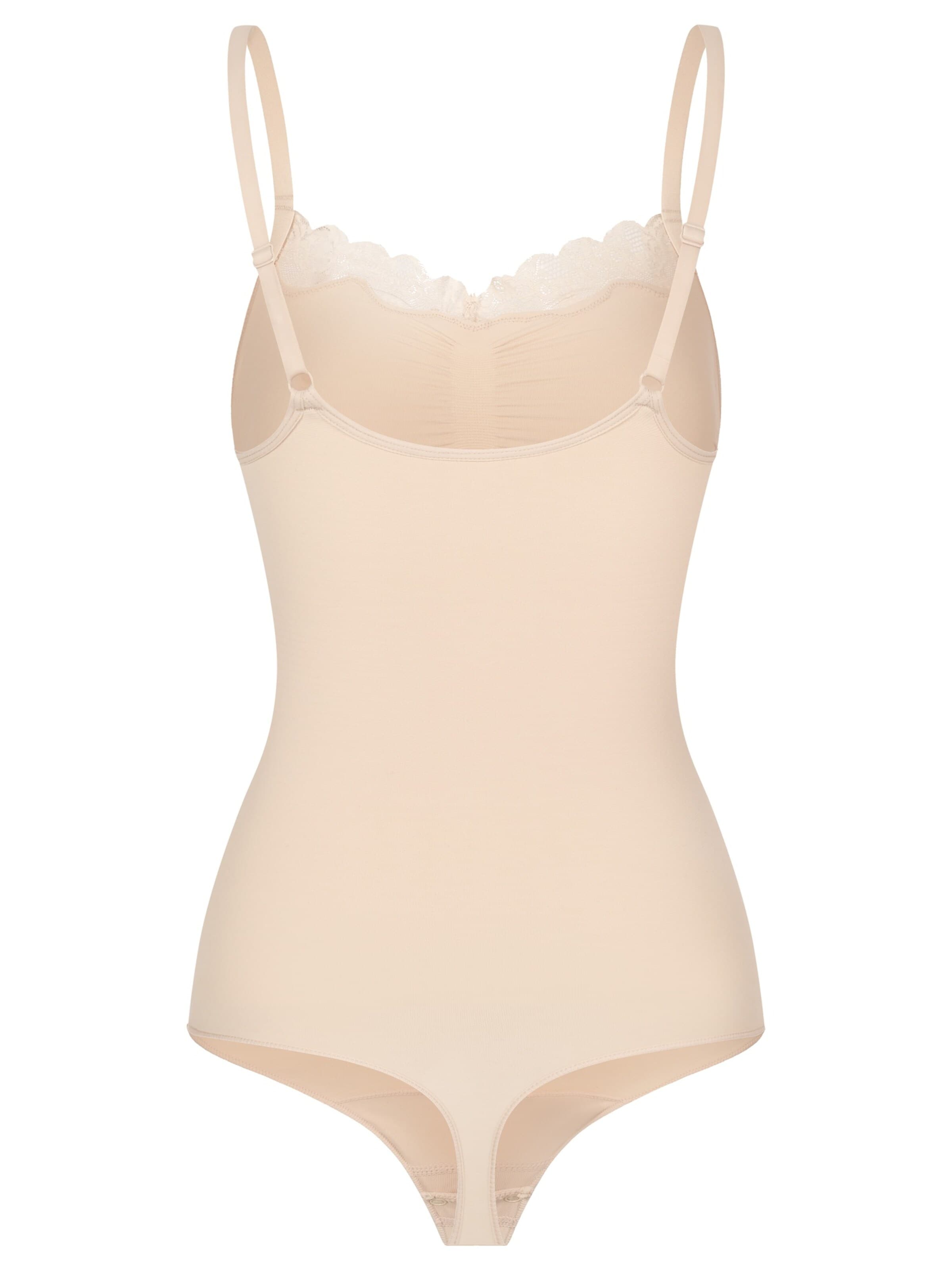 cfab (formerly creamy fabrics) Shaping Bodysuit in Beige