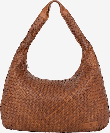 DreiMaster Vintage Shoulder Bag 'Takelage' in Brown: front