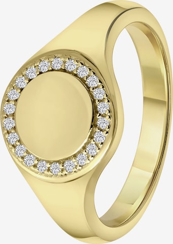 Lucardi Ring in Goud: voorkant