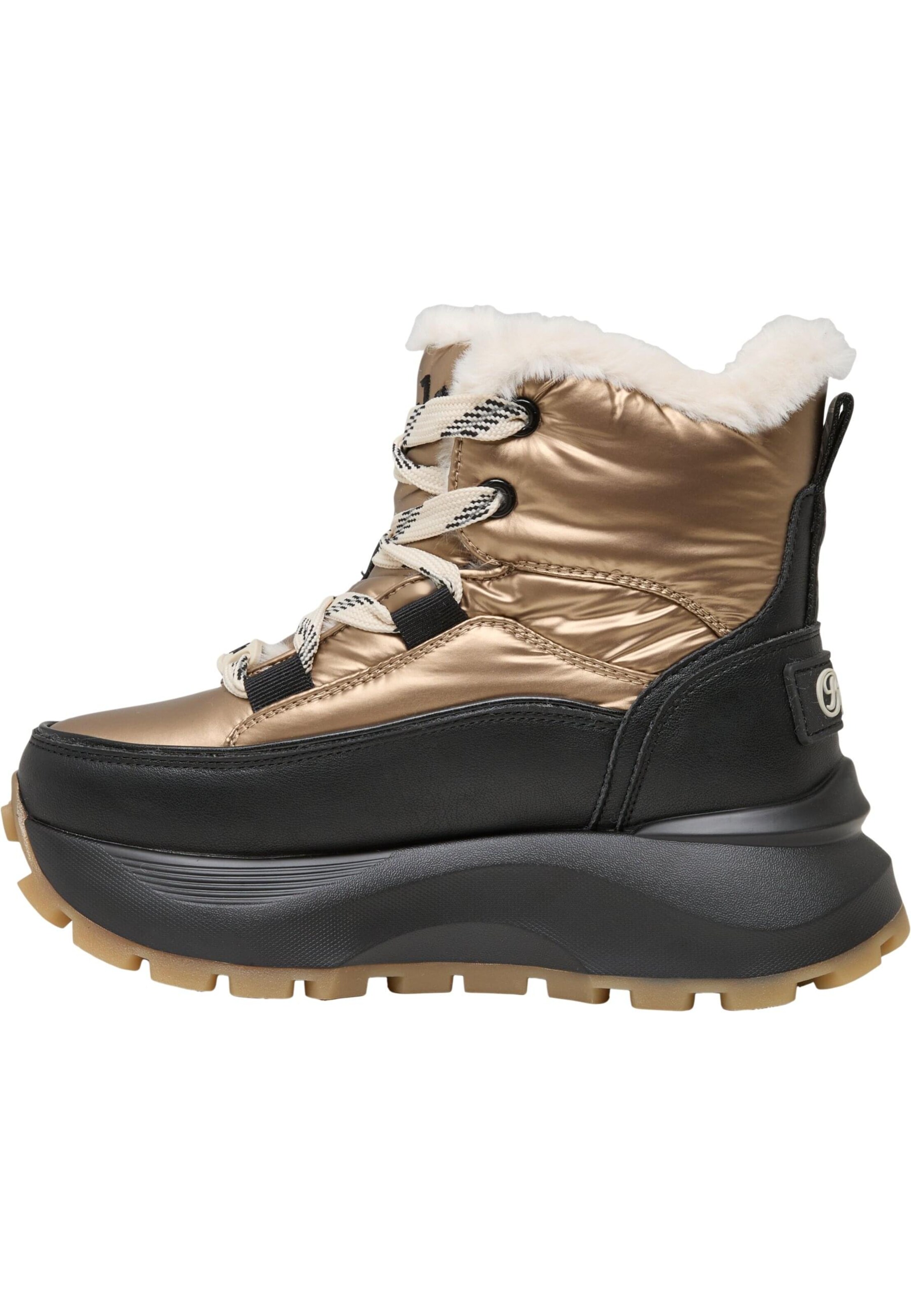 BUFFALO Snow boots 'Manhatten' in Bronze: front