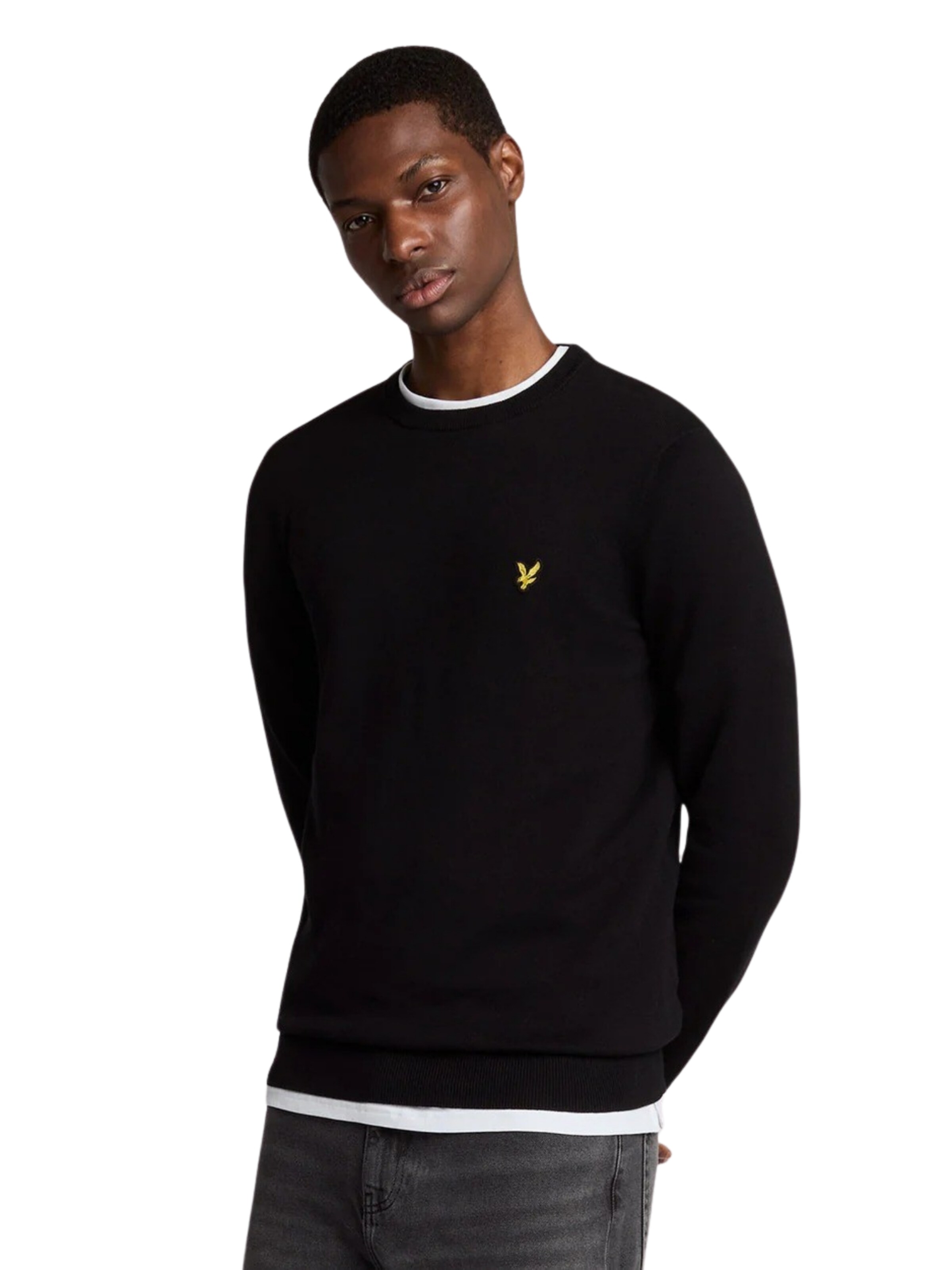 Lyle & Scott Trui in Bruin: voorkant